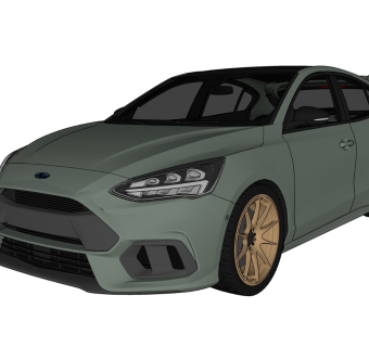 超精细汽车模型 福特 Ford Focus RS